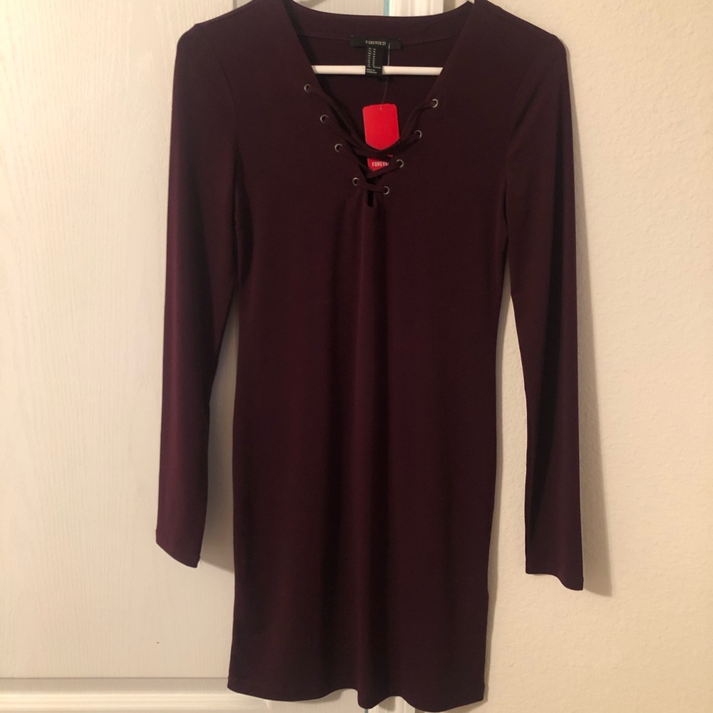 NWT Maroon Bodycon Dress
